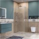 BELBAGNO Soft Close-2 Душевой уголок прямоугольный размер 110x80 см профиль - хром / стекло - прозрачное, двери раздвижные SOFT_CLOSE-2-AH-1-110/80-C-Cr