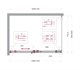 BELBAGNO Soft Close-2 Душевой уголок прямоугольный размер 110x80 см профиль - хром / стекло - прозрачное, двери раздвижные SOFT_CLOSE-2-AH-1-110/80-C-Cr
