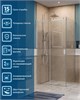 BELBAGNO Soft Close-2 Душевой уголок прямоугольный размер 110x90 см профиль - хром / стекло - прозрачное, двери раздвижные SOFT_CLOSE-2-AH-1-110/90-C-Cr