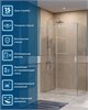 BELBAGNO Soft Close-2 Душевой уголок прямоугольный размер 120x80 см профиль - хром / стекло - прозрачное, двери раздвижные SOFT_CLOSE-2-AH-1-120/80-C-Cr
