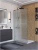 BELBAGNO Uno Душевая перегородка ширина 100 см, профиль - оружейная сталь / стекло - прозрачное UNO-L-1-TB-100-FL-GM