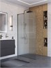 BELBAGNO Uno Душевая перегородка ширина 100 см, профиль - оружейная сталь / стекло - прозрачное UNO-L-1-TB-100-FL-GM