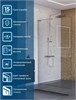 BELBAGNO Uno Душевая перегородка ширина 110 см, профиль - хром / стекло - прозрачное UNO-L-1-TB-110-C-Cr