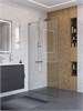 BELBAGNO Uno Душевая перегородка ширина 110 см, профиль - хром / стекло - прозрачное UNO-L-1-TB-110-C-Cr