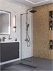 BELBAGNO Uno Душевая перегородка ширина 60 см, профиль - оружейная сталь / стекло - прозрачное UNO-L-1-TB-60-C-GM