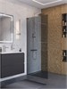 BELBAGNO Uno Душевая перегородка ширина 80 см, профиль - хром / стекло - серое UNO-L-1-TB-80-GR-Cr