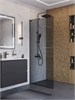 BELBAGNO Uno Душевая перегородка ширина 80 см, профиль - оружейная сталь / стекло - серое UNO-L-1-TB-80-GR-GM