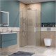 BELBAGNO Soft Close-1 Душевой уголок прямоугольный размер 100x90 см профиль - хром / стекло - прозрачное, двери раздвижные SOFT_CLOSE-1-AH-1-100/90-C-Cr