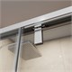 BELBAGNO Soft Close-1 Душевой уголок прямоугольный размер 110x100 см профиль - хром / стекло - прозрачное, двери раздвижные SOFT_CLOSE-1-AH-1-110/100-C-Cr