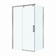 BELBAGNO Soft Close-1 Душевой уголок прямоугольный размер 110x100 см профиль - оружейная сталь / стекло - прозрачное, двери раздвижные SOFT_CLOSE-1-AH-1-110/100-C-GM