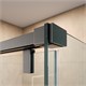 BELBAGNO Soft Close-1 Душевой уголок прямоугольный размер 110x100 см профиль - оружейная сталь / стекло - прозрачное, двери раздвижные SOFT_CLOSE-1-AH-1-110/100-C-GM