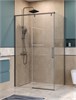 BELBAGNO Soft Close-1 Душевой уголок прямоугольный размер 120x80 см профиль - оружейная сталь / стекло - прозрачное, двери раздвижные SOFT_CLOSE-1-AH-1-120/80-C-GM