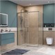 BELBAGNO Soft Close-1 Душевой уголок прямоугольный размер 130x100 см профиль - оружейная сталь / стекло - прозрачное, двери раздвижные SOFT_CLOSE-1-AH-1-130/100-C-GM