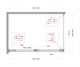 BELBAGNO Soft Close-1 Душевой уголок прямоугольный размер 130x90 см профиль - оружейная сталь / стекло - прозрачное, двери раздвижные SOFT_CLOSE-1-AH-1-130/90-C-GM
