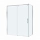 BELBAGNO Soft Close-1 Душевой уголок прямоугольный размер 150x80 см профиль - хром / стекло - прозрачное, двери раздвижные SOFT_CLOSE-1-AH-1-150/80-C-Cr