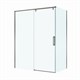 BELBAGNO Soft Close-1 Душевой уголок прямоугольный размер 160x100 см профиль - оружейная сталь / стекло - прозрачное, двери раздвижные SOFT_CLOSE-1-AH-1-160/100-C-GM