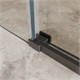 BELBAGNO Soft Close-1 Душевой уголок прямоугольный размер 160x100 см профиль - оружейная сталь / стекло - прозрачное, двери раздвижные SOFT_CLOSE-1-AH-1-160/100-C-GM
