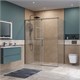 BELBAGNO Soft Close-1 Душевой уголок прямоугольный размер 160x100 см профиль - оружейная сталь / стекло - прозрачное, двери раздвижные SOFT_CLOSE-1-AH-1-160/100-C-GM