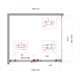 BELBAGNO Soft Close-2 Душевой уголок прямоугольный размер 110x100 см профиль - хром / стекло - прозрачное, двери раздвижные SOFT_CLOSE-2-AH-1-110/100-C-Cr