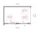 BELBAGNO Soft Close-2 Душевой уголок прямоугольный размер 120x80 см профиль - оружейная сталь / стекло - прозрачное, двери раздвижные SOFT_CLOSE-2-AH-1-120/80-C-GM