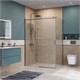 BELBAGNO Soft Close-2 Душевой уголок прямоугольный размер 140x100 см профиль - оружейная сталь / стекло - прозрачное, двери раздвижные SOFT_CLOSE-2-AH-1-140/100-C-GM