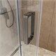 BELBAGNO Soft Close-2 Душевой уголок прямоугольный размер 140x80 см профиль - оружейная сталь / стекло - прозрачное, двери раздвижные SOFT_CLOSE-2-AH-1-140/80-C-GM