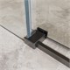 BELBAGNO Soft Close-2 Душевой уголок прямоугольный размер 150x80 см профиль - оружейная сталь / стекло - прозрачное, двери раздвижные SOFT_CLOSE-2-AH-1-150/80-C-GM