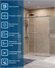 BELBAGNO Soft Close-2 Душевой уголок прямоугольный размер 160x80 см профиль - оружейная сталь / стекло - прозрачное, двери раздвижные SOFT_CLOSE-2-AH-1-160/80-C-GM