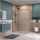 BELBAGNO Soft Close-2 Душевой уголок прямоугольный размер 160x80 см профиль - оружейная сталь / стекло - прозрачное, двери раздвижные SOFT_CLOSE-2-AH-1-160/80-C-GM
