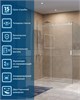 BELBAGNO Soft Close-2 Душевой уголок прямоугольный размер 160x90 см профиль - хром / стекло - прозрачное, двери раздвижные SOFT_CLOSE-2-AH-1-160/90-C-Cr