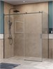 BELBAGNO Soft Close-2 Душевой уголок прямоугольный размер 180x80 см профиль - оружейная сталь / стекло - прозрачное, двери раздвижные SOFT_CLOSE-2-AH-1-180/80-C-GM