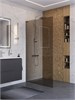 BELBAGNO Uno Душевая перегородка ширина 100 см, профиль - хром / стекло - Бронза UNO-L-1-TB-100-BR-Cr