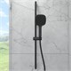 VITRA Душевая стойка Core Square A4591736EXP с ручным душем без смесителя матовая черная A4591736EXP