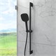 VITRA Душевая стойка Core Square A4591736EXP с ручным душем без смесителя матовая черная A4591736EXP