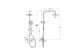 VITRA Душевая система Joy A47298EXP с термостатическим смесителем и ручным душем хром A47298EXP