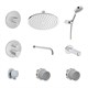 VITRA Встраиваемый душевой комплект Root Round A49307EXP с термостатом хром латунь A49307EXP