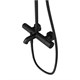 VITRA Душевая система Base Round A4730336EXP с термостатическим смесителем и ручным душем матовая черная латунь A4730336EXP