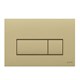 VITRA Кнопка смыва для инсталляции Root Square 740-2325 брашированное золото двойный смыв 740-2325