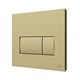 VITRA Кнопка смыва для инсталляции Root Square 740-2325 брашированное золото двойный смыв 740-2325