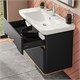 VITRA Тумба с раковиной для ванной Sento 60838 100 см матовая антрацит МДФ 60838