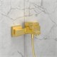 VITRA Настенный смеситель для ванны Minimax Square A4352025EXP однорычажный брашированное золото латунь A4352025EXP