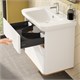 VITRA Тумба с раковиной для ванной Sento 60824 80 см матовая белая МДФ 60824