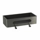 LEMARK Полка для душа прямая SHELF LINE из нерж. стали с крючками, графит/вставка-пластик графит 9776045