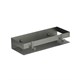 LEMARK Полка для душа прямая 300 мм SHELF LINE из нерж. стали с крючками, графит 9776051