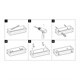 LEMARK Полка для душа прямая 400 мм SHELF LINE из нерж. стали с крючками, хром 9771052