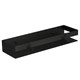 LEMARK Полка для душа прямая 400 мм SHELF LINE из нерж. стали с крючками, черный 9772053