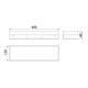 LEMARK Полка для душа прямая 400 мм SHELF LINE из нерж. стали с крючками, черный 9772053