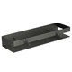LEMARK Полка для душа прямая 400 мм SHELF LINE из нерж. стали с крючками, графит 9776054