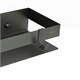 LEMARK Полка для душа прямая 400 мм SHELF LINE из нерж. стали с крючками, графит 9776054