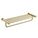 LEMARK Полка для полотенец Зенит, нержавеющая сталь, брашированное золото LMA-1641S1-BRG